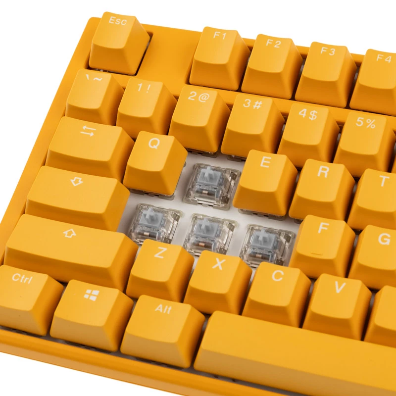 Ducky One 3 TKL tastatūra Spēļu USB QWERTY Angļu Dzeltena