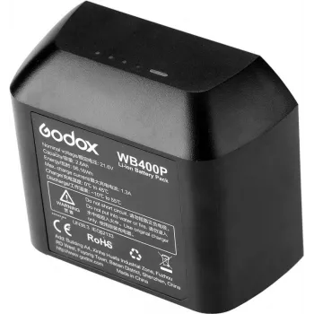 Kameras zibspuldzes piederums Godox WB400P litija jonu akumulators 2600 mAh 21,6 V