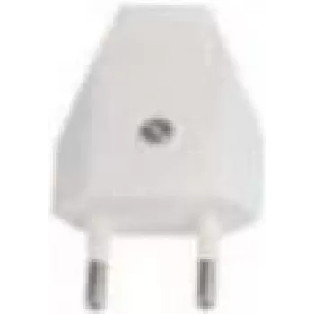 Elektrības kontaktdakša Bachmann 900.011, balta, plastmasas korpuss, 250 V maiņstrāva, 2,5 A
