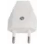 Elektrības kontaktdakša Bachmann 900.011, balta, plastmasas korpuss, 250 V maiņstrāva, 2,5 A
