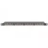 Patch Panel Digitus CAT 6 Class E High Density Shielded Melns