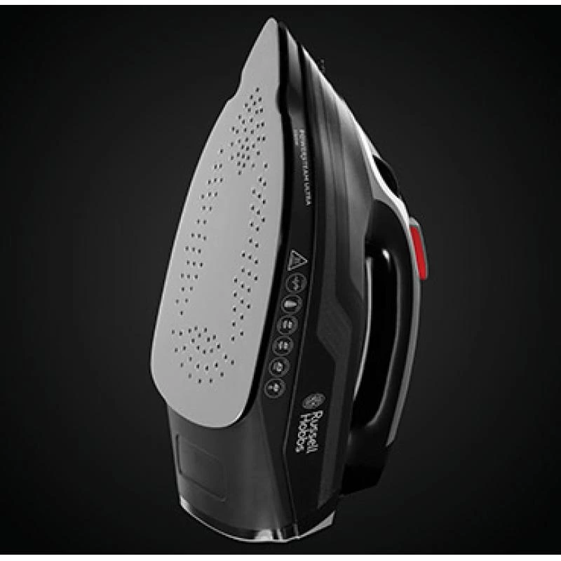 Russell Hobbs 20630-56 gludeklis Sausā un tvaika gludeklis Keramikas zole 3100 W Melns, Pelēks