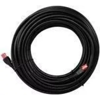 Wentronic goobay - ielāpu vads - RJ-45 (vīr.) uz RJ-45 (vīr.) - 50,0m - UTP - CAT 6 - ekranēts, āra lietošanai, izturīgs - melns (55437)