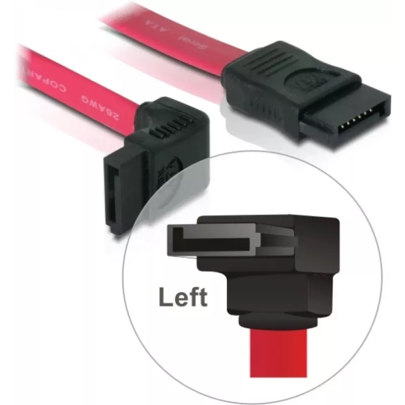 SATA kabelis DeLOCK 84354 0,22 m sarkans