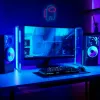 Dekoratīvā neonstila LED gaisma MANTA SNL27BLT Style Neon Lights ASTRONAUT, pievienojama elektrotīklam galda/sienas LED akcentam