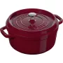Čuguna apaļā kastroļa katls Staub La Cocotte 3,85 L, Bordo
