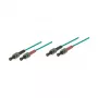 komutācijas kabelis LWL Duplex OM3 (Multimode, 50/125) ST/ST, LSZH, 0,5m, Good Connections®