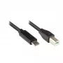 Good Connections USB2.0 kabelis C-B melns 3m