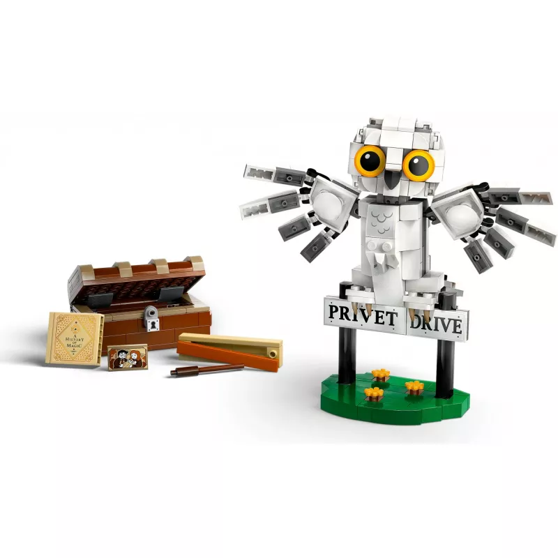 LEGO Harija Potera uzbūvējamais Hedviga Priveta ieliņā modelis 76425 — 337 detaļas, 100 mm augstums, ieteicamais vecums 7+