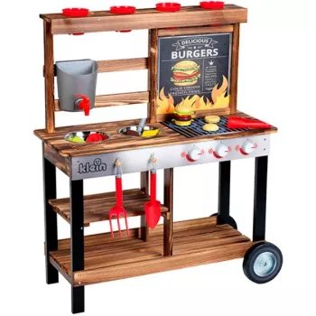 BBQ pludmales piknika lauku vasaras virtuve, rotaļu virtuve