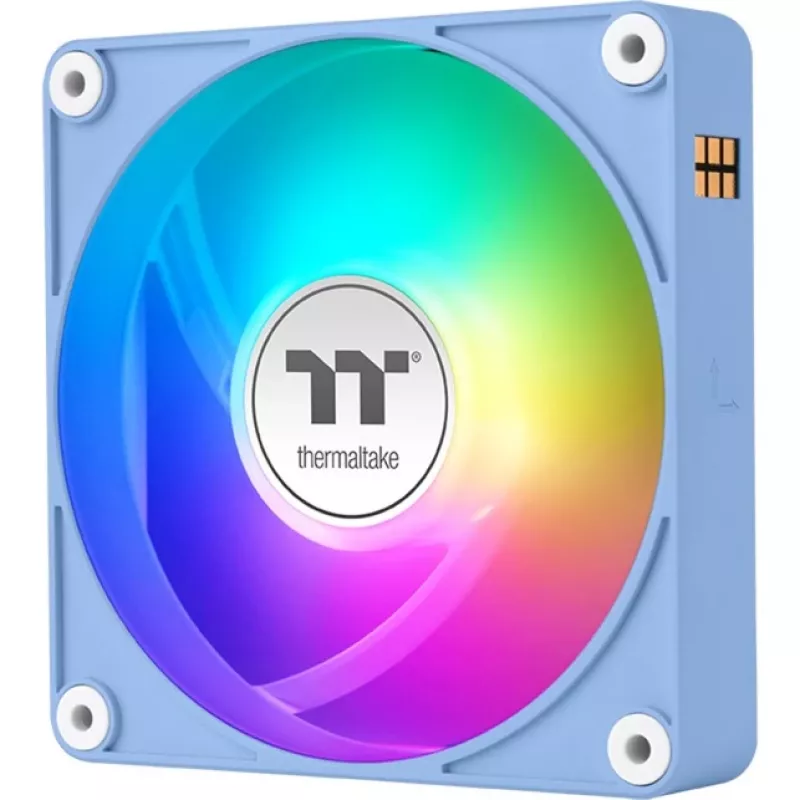 Thermaltake CT140 EX ARGB 140mm korpusa ventilatori, 3 gab. komplekts – hortenzijas zils