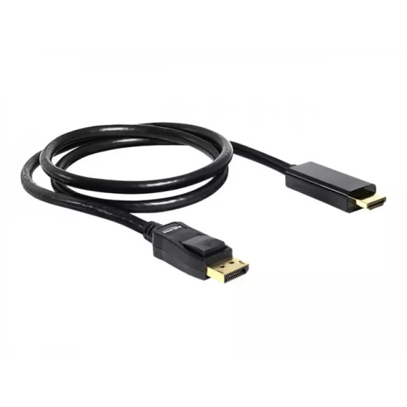 DisplayPort/HDMI kabelis DeLOCK 82586 1m melns