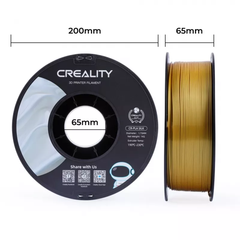 3D drukas materiāls Creality 3D 3301120001 Zelta 1 kg 1,75 mm
