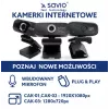 Savio interneta kamera tīmekļa kamera USB Full HD ar iebūvētu mikrofonu
