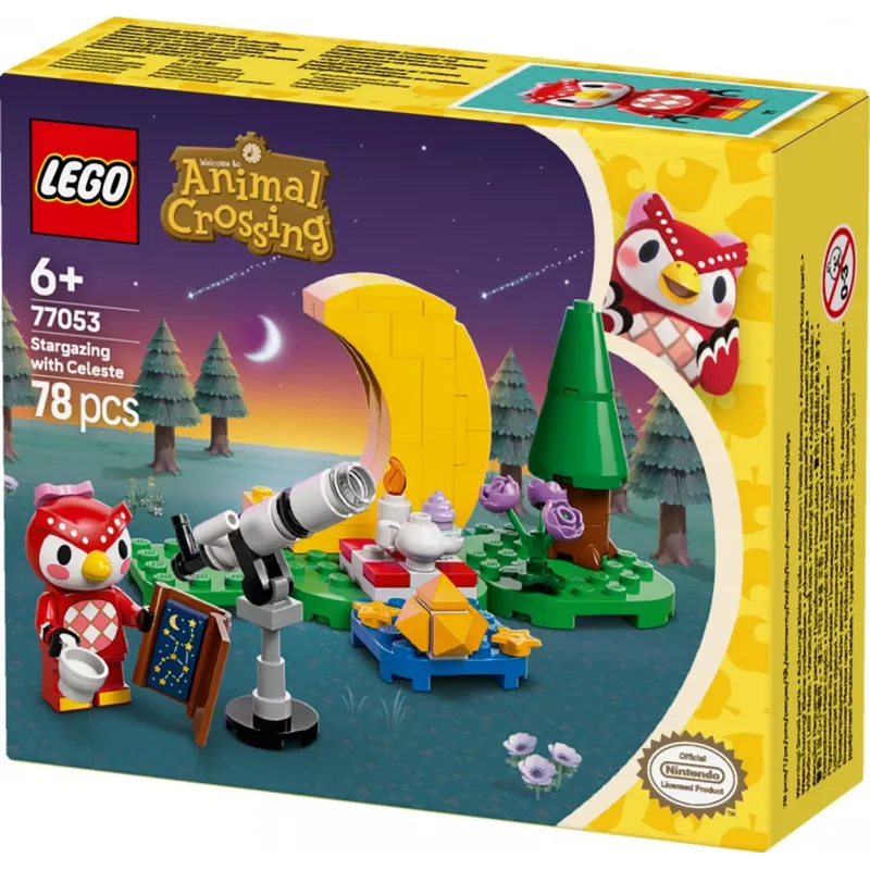 Konstrukciju rotaļlieta LEGO Animal Crossing Zvaigžņu vērošana ar Eifēmiju komplekts 77053