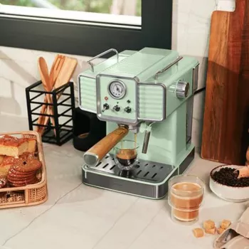 Cecotec 1576 Power Espresso 20 Tradizionale Light espresso kafijas automāts, 20 bar, 1350 W, 1,5 l, gaiši zaļš