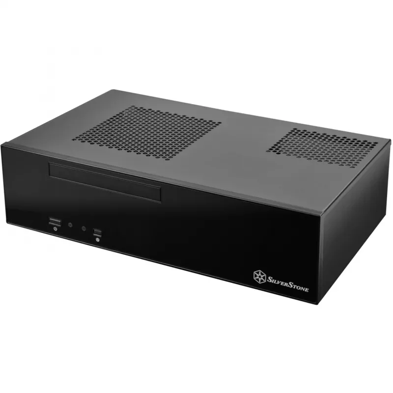 SilverStone MILO ML09 - Desktop - Mini-ITX - bez barošanas bloka (SFX12V) - Melns - USB/Audio (SST-ML09B)