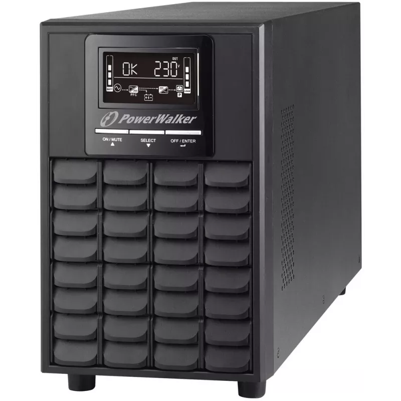 PowerWalker VFI 1000 CG PF1 nepārtrauktās barošanas avots (UPS) Divkārša pārveide (On-line) 1 kVA 1000 W 4 maiņstrāvas kontaktligzdas