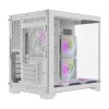 Datora korpuss Darflash FT418 + 6 aRGB ventilatori (balts)