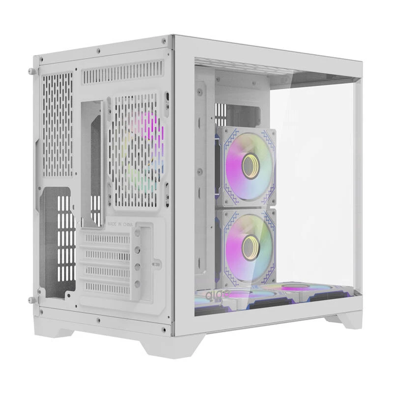 Datora korpuss Darflash FT418 + 6 aRGB ventilatori (balts)