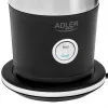 Automātiskais piena putotājs Adler AD 4497 — nerūsējošais tērauds, 600 W, putas 120 ml / silts 300 ml, karsts un auksts