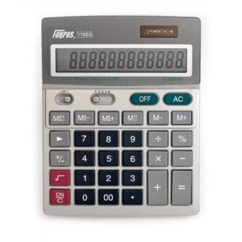 Galda kalkulators Forpus FO11003 Basic pelēks