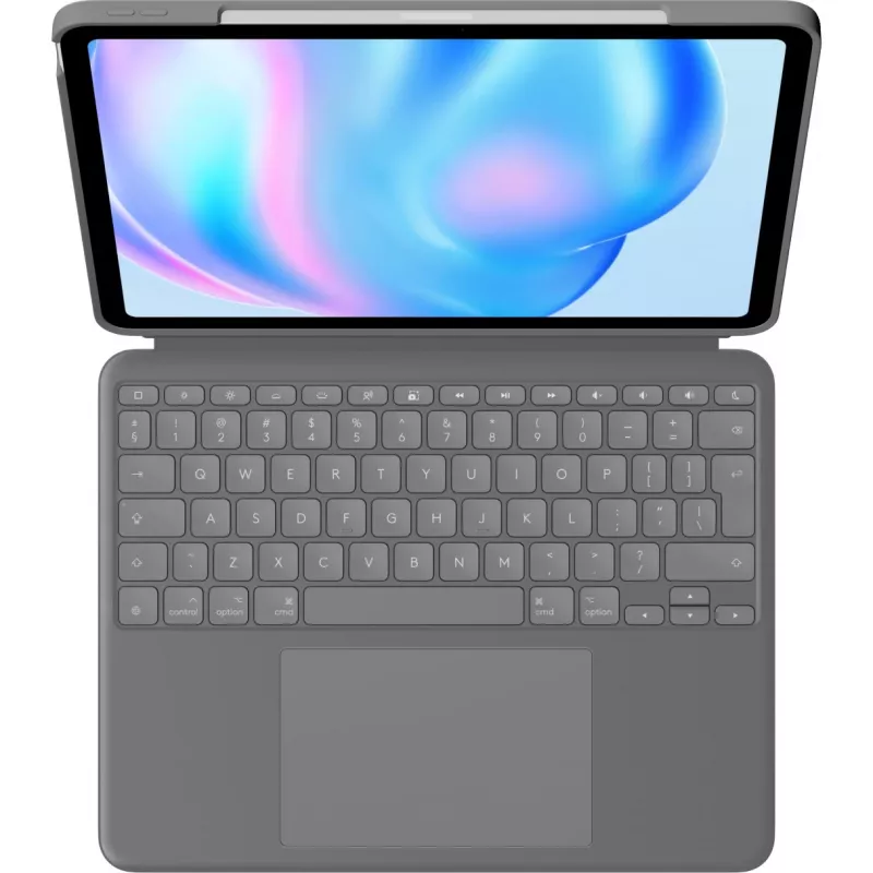 Logitech Combo Touch QWERTY US International Smart Connector Grey