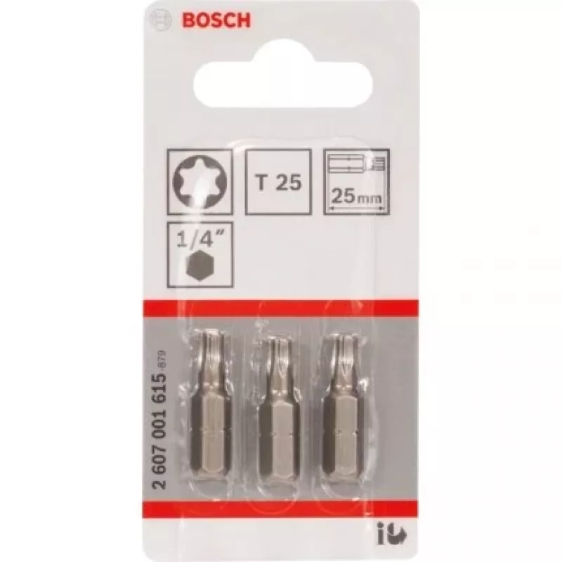 Bosch 2 607 001 615 skrūvgrieža uzgaļi 3 gab.