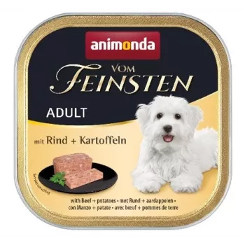 Animonda Vom Feinsten Adult mitrā suņu barība ar liellopa gaļu un kartupeļiem, 150 g
