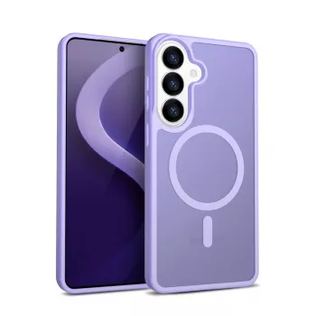 Crong Hybrid Matte Magnetic maciņš Samsung Galaxy S26 — TPU+PC, Lavandas