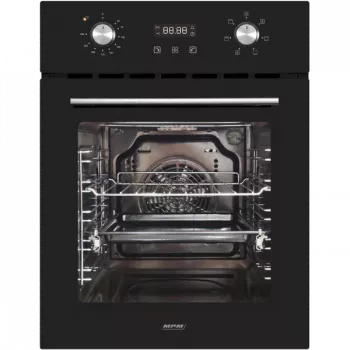 Iebūvējamā elektriskā cepeškrāsns MPM MPM-45-BO-22, 50 L, 220–240 V, 2000 W, skārienjūtīgas + rotējošas vadības ierīces, AquaClean