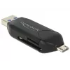 Karšu lasītājs DeLOCK 91734 USB/Micro-USB Melns