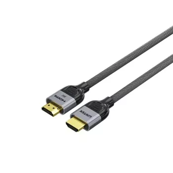 HDMI kabelis Unitek C11093RGY01 8K 10 m, HDMI 2.1, 48 Gbit/s, 144 Hz, ARC, zelta pārklājums, pelēks