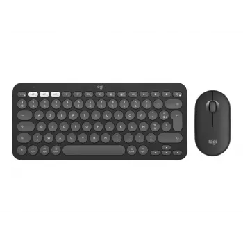Logitech Pebble 2 Combo for Mac bezvadu tastatūra un pele QWERTZ vācu Graphite