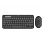 Logitech Pebble 2 Combo for Mac bezvadu tastatūra un pele QWERTZ vācu Graphite