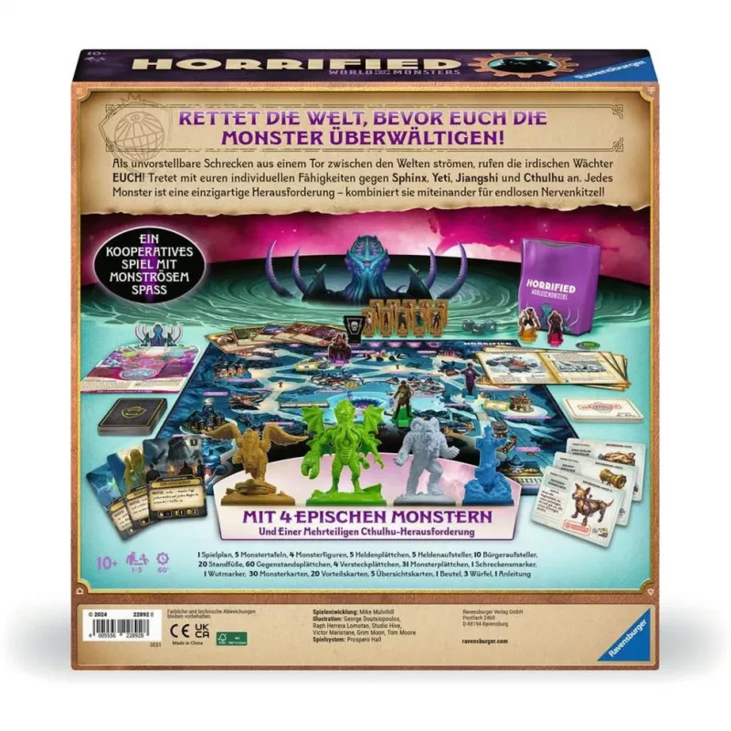 Horrified World of Monsters, galda spēle