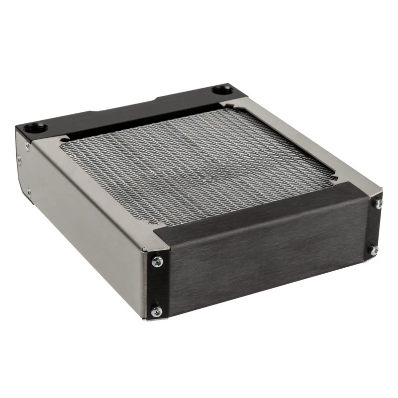 Radiatora bloks Aqua-Computer 33701 — alumīnijs/varš/nerūsējošais tērauds, 160×140×40 mm, sudraba