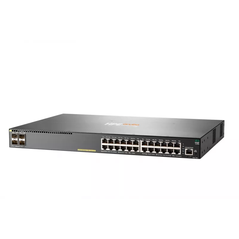 HPE Aruba Networking 2930F 24G PoE+ 4SFP+ slēdzis