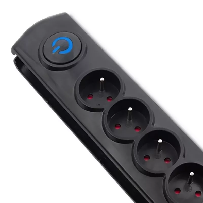 Pārsprieguma aizsargs Qoltec 50172 Melns 6 maiņstrāvas rozetes 230V 5m