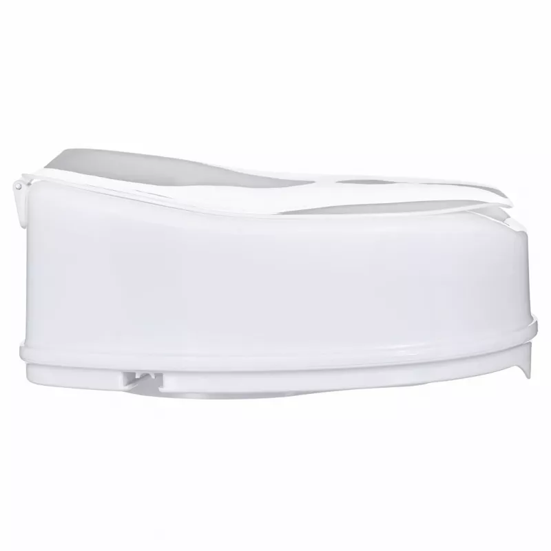 Tualetes pacēlāja palīgaprīkojums ActionMed NT15AM — pagarinājums, 15 cm augstums, polipropilēns, bloķējams, maksimālā slodze 180 kg, iekšējā atvere 210×268 mm, platums 360 mm