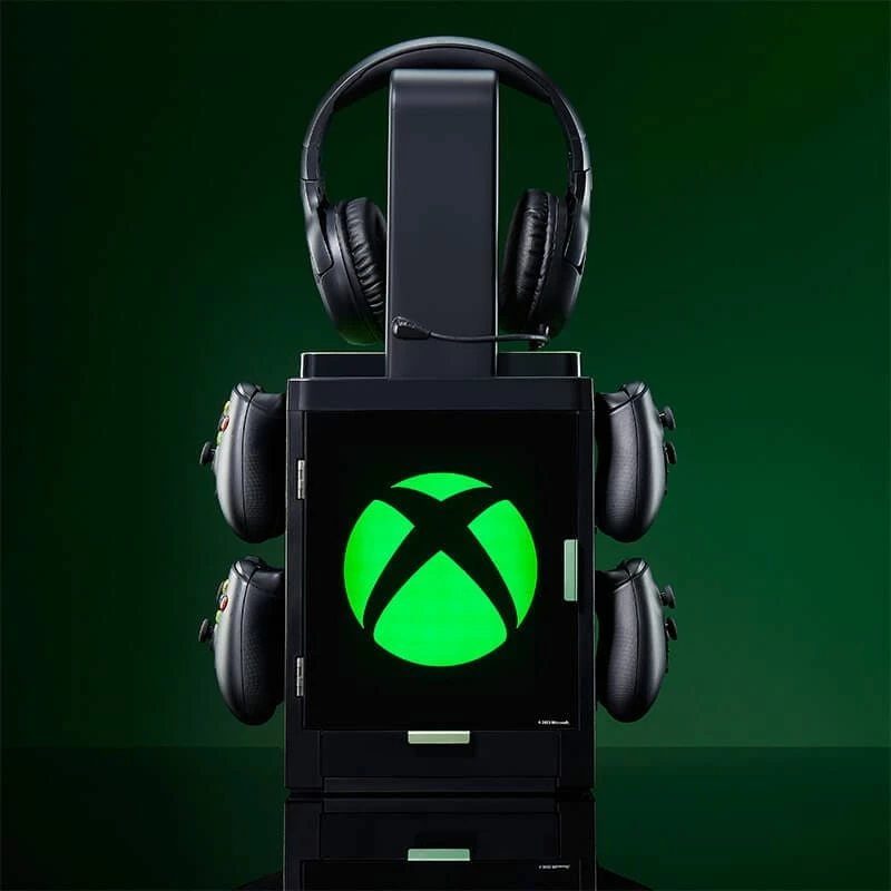 Numskull Games Official Xbox Gaming Locker, spēļu disku turētājs, Xbox, melns, vadu