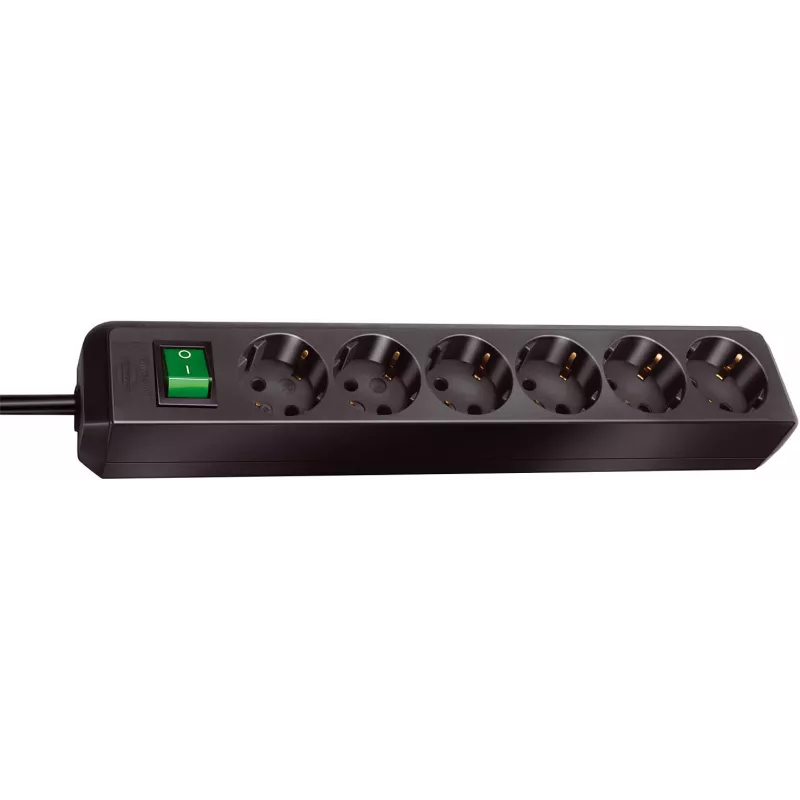 Kontaktligzdu sadalītājs Brennenstuhl Eco-Line 6-vietīgs 3m