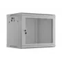 19 inch 9U 600x450 pelēks sienas montāžas skapis, perforēts
