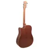 Elektroakustiskā ģitāra V-tone VEAG1 CE 4/4 Wood — pilna izmēra dreadnought, izgriezums, egles koka virsma, sarkankoka aizmugure un sāni, iebūvēts priekšpastiprinātājs