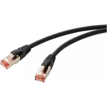 Renkforce RF-5771886 tīkla kabelis melns 1,5 m Cat6 S/FTP (S-STP) (RF-5771886)