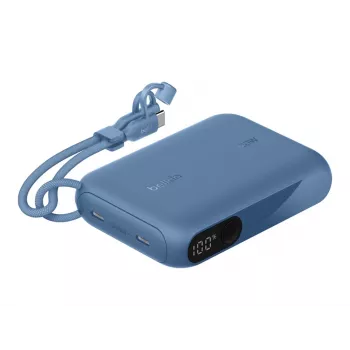 Ārējais akumulators Belkin BPB027HQBL 10000 mAh — Zils, 2× USB Type‑C pieslēgvietas