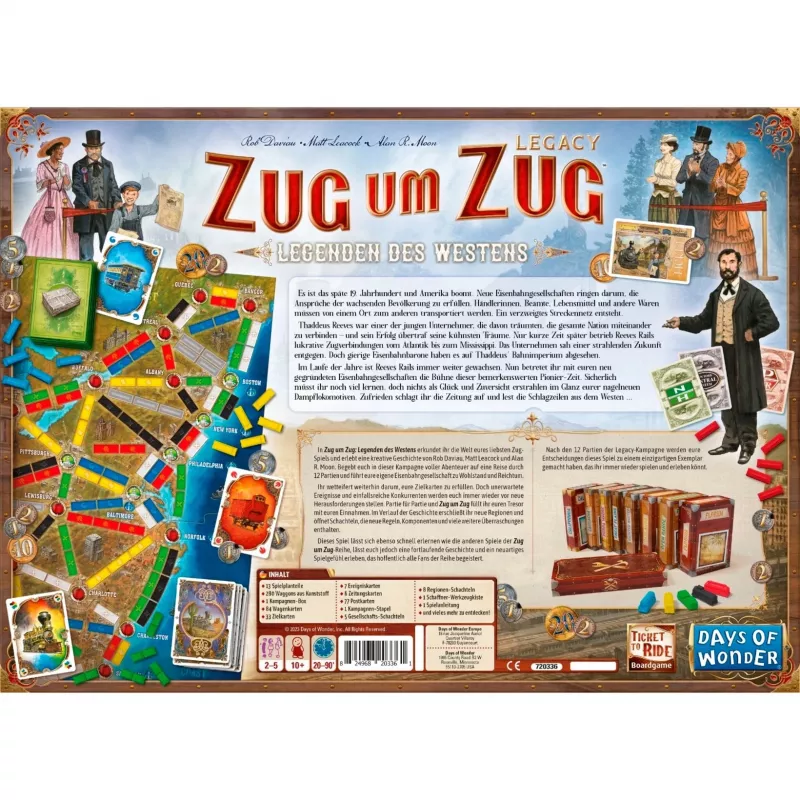 Zug um Zug Legacy: Legenden des Westens, galda spēle
