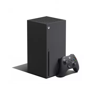 Spēļu konsole Microsoft Xbox Series X — 1 TB SSD, AMD Ryzen Zen 2 3,8 GHz, AMD RDNA 2 (12 TFLOPS), 4K HDR, Wi‑Fi 5, Gigabit Ethernet, Blu‑Ray