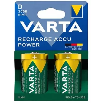 Uzlādējama D izmēra baterija Varta 56720 — NiMH, augstums 61.5 mm, Ø 34.2 mm, 73 g