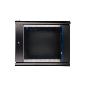 Pie sienas stiprināms statīvs Extralink Extralink Rackmount cabinet 9U 600x450 melns